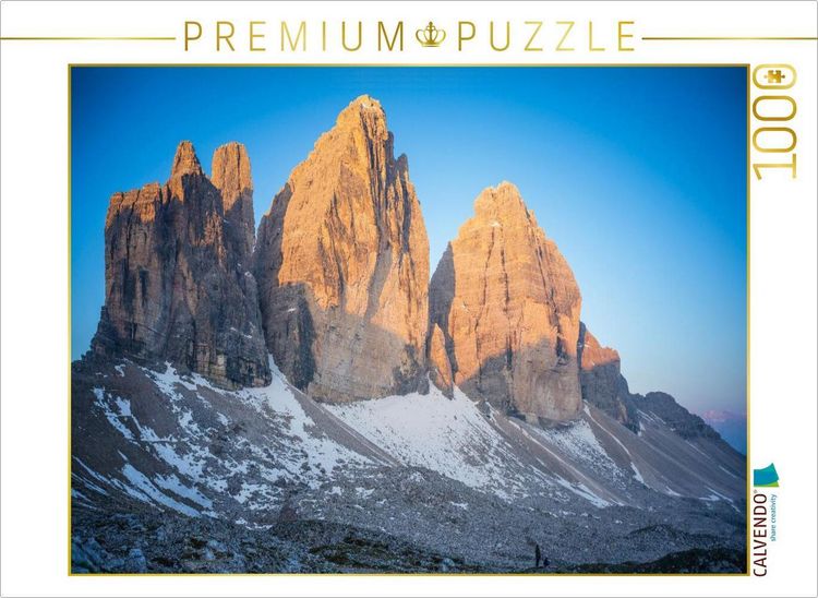 Produktbild: CALVENDO Puzzle Sonnenaufgang an den Drei Zinnen | 1000 Teile Lege-Gr&ouml;&szlig;e 64x48cm Foto-Puzzle f&uuml;r gl&uuml;ckliche Stunden