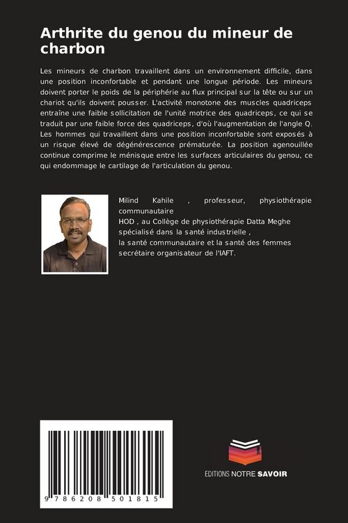 Produktbild: Arthrite du genou du mineur de charbon
