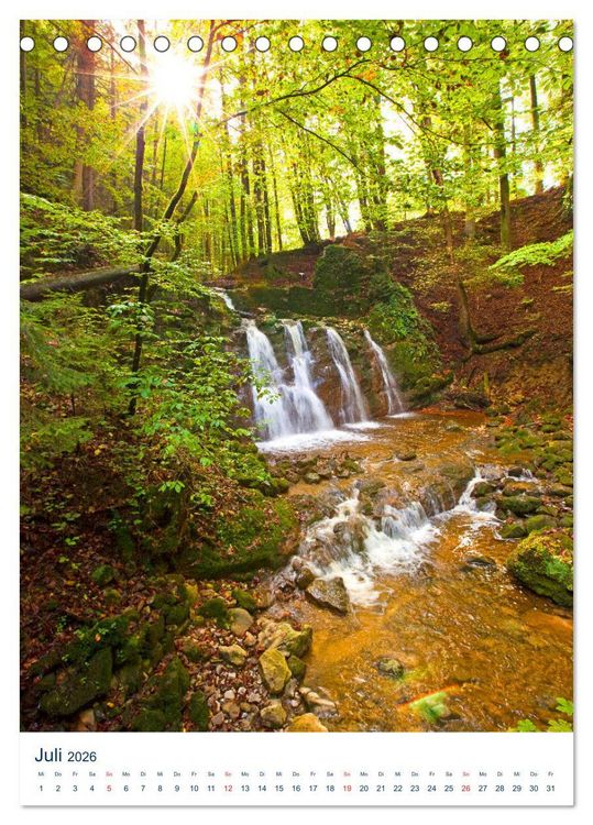 Produktbild: Sch&ouml;ner Wasserfall (Tischkalender 2026 DIN A5 hoch), CALVENDO Monatskalender