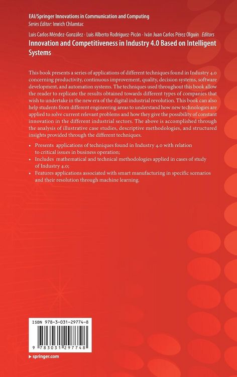 Produktbild: Innovation and Competitiveness in Industry 4.0 Based on Intelligent Systems