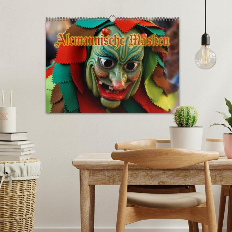 Produktbild: Alemannische Masken (Wandkalender 2026 DIN A3 quer), CALVENDO Monatskalender