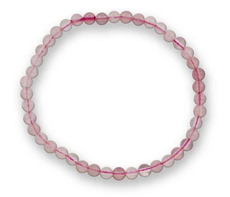 Produktbild: Rosenquarz Edelsteinarmband 3-4mm, J748-09