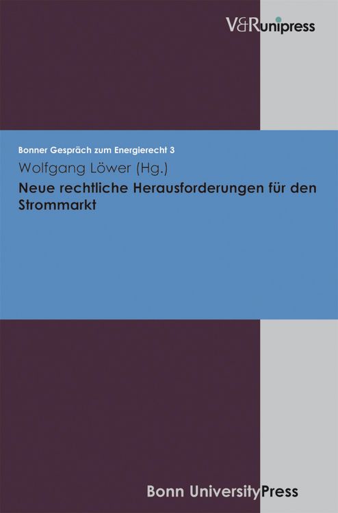 Produktbild: Neue rechtliche Herausforderungen f&uuml;r den Strommarkt