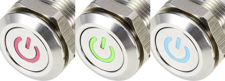 Produktbild: TRU COMPONENTS TC-9219008 Drucktaster 48 V/AC 2A 1 x Aus/(Ein) tastend RGB IP67 1St.