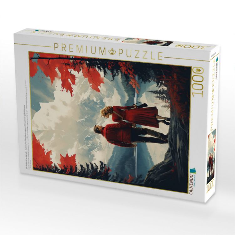 Produktbild: CALVENDO Puzzle Ich denke oft an Kanada - historisches Filmplakat zu einem Film, der nie gedreht wurde | 1000 Teile Lege-Gr&ouml;&szlig;e 64x48cm Foto-Puzzle f&uuml;r gl&uuml;ckliche Stunden