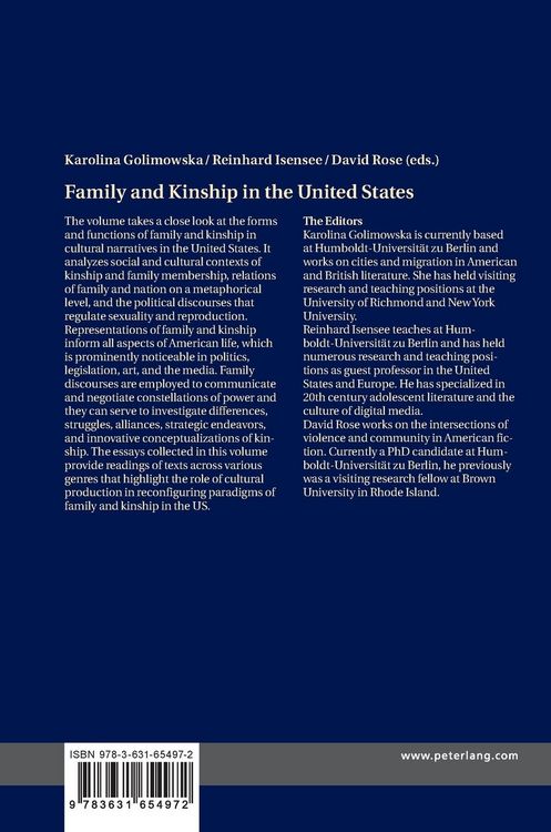 Produktbild: Family and Kinship in the United States