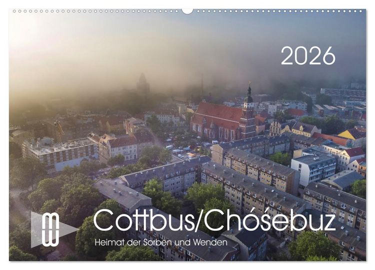 Produktbild: Cottbus/Ch&oacute;sebuz (Wandkalender 2026 DIN A2 quer), CALVENDO Monatskalender