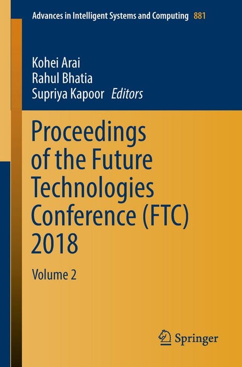 Produktbild: Proceedings of the Future Technologies Conference (FTC) 2018