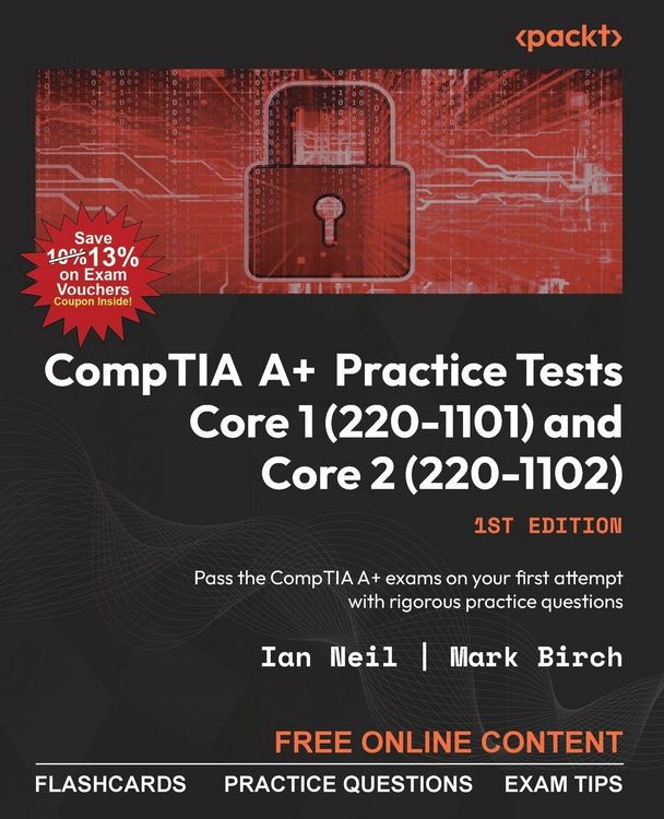 Produktbild: CompTIA A+ Practice Tests Core 1 (220-1101) and Core 2 (220-1102)