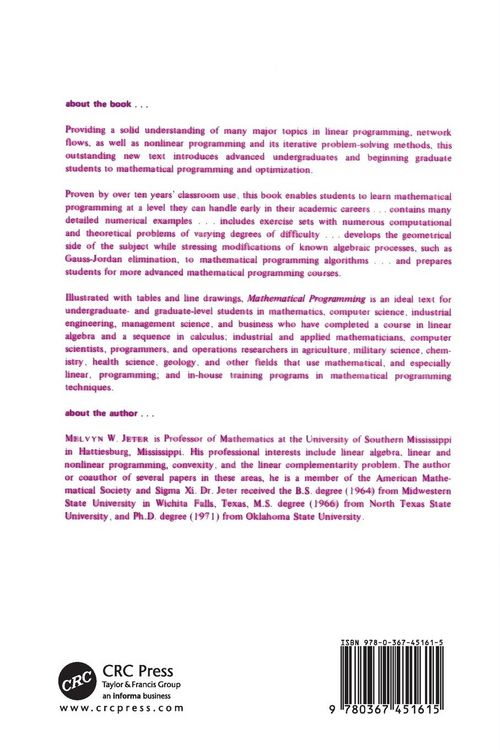 Produktbild: Mathematical Programming
