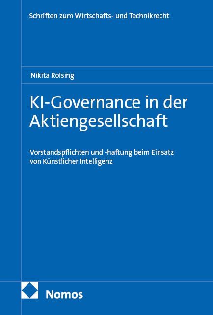 Produktbild: KI-Governance in der Aktiengesellschaft