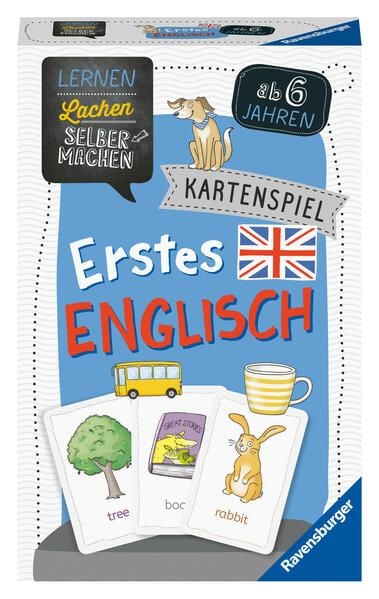 Produktbild: Lernen Lachen Selbermachen: Erstes Englisch - Kartenspiel ab 6 Jahre