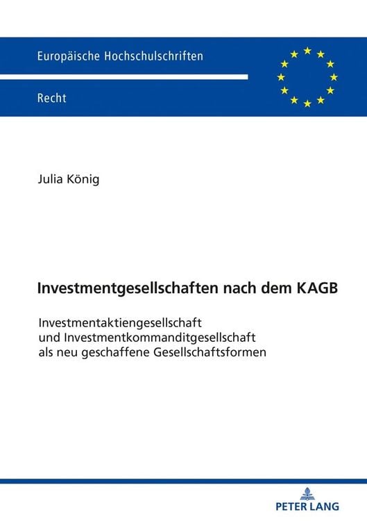 Produktbild: Investmentgesellschaften nach dem KAGB