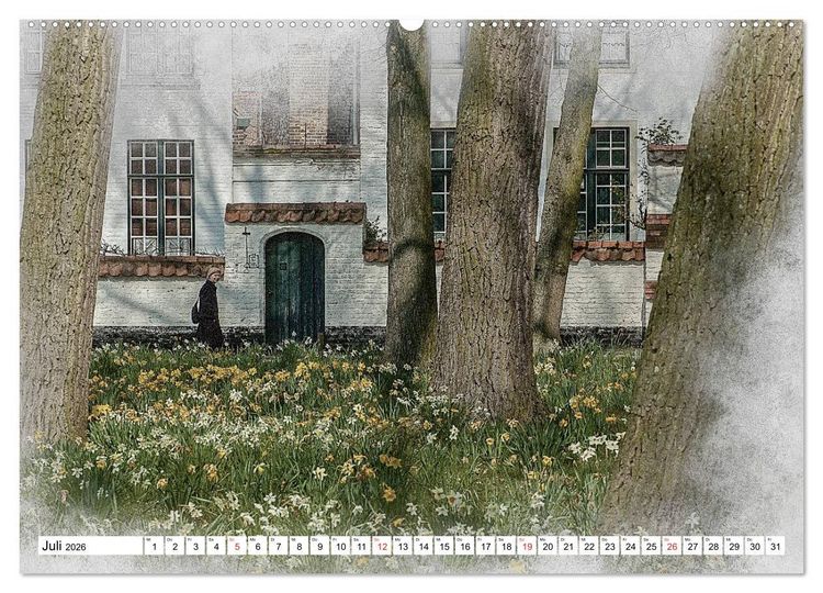 Produktbild: Br&uuml;gge, die Perle von Flandern (hochwertiger Premium Wandkalender 2026 DIN A2 quer), Kunstdruck in Hochglanz