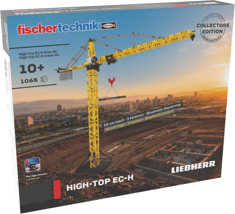Produktbild: Fischertechnik 579438 - Liebherr High-Top EC-H Kran RC, Bausatz, 1065 Teile