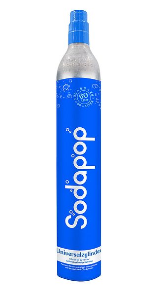Produktbild: SODAPOP Wassersprudler Logan matt schwarz, 2x 850ml + 1x 600ml Glasflaschen + 1x CO&sup2; Zylinder