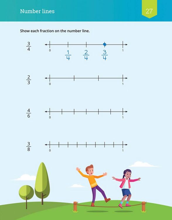 Produktbild: IXL Math Workbook: Grade 3 Fractions
