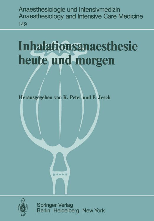 Produktbild: Inhalationsanaesthesie heute und morgen