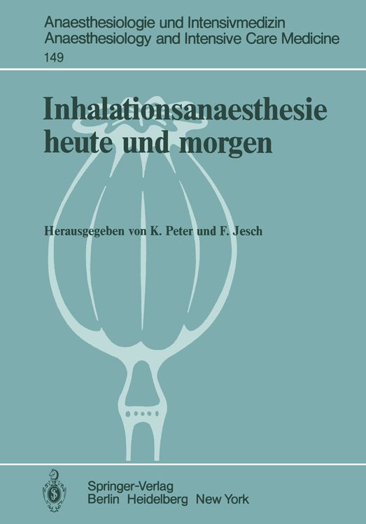 Produktbild: Inhalationsanaesthesie heute und morgen