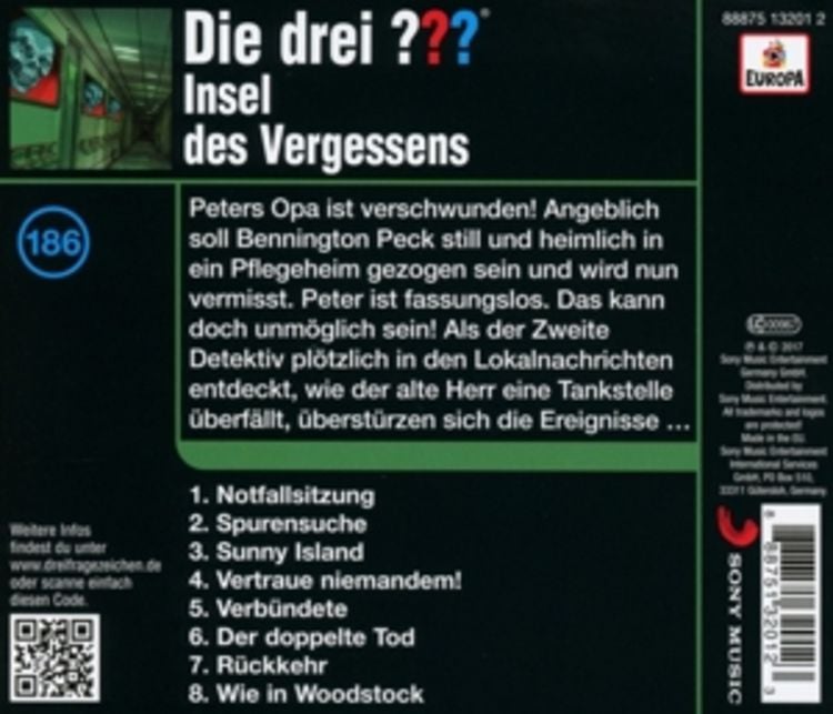 Produktbild: Die drei ??? (186) Insel des Vergessens