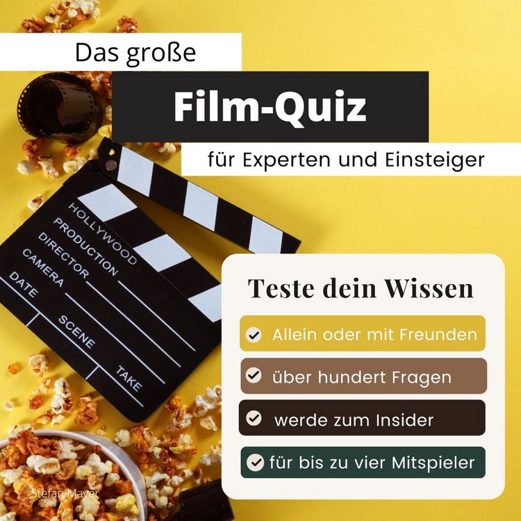 Produktbild: Das gro&szlig;e Film-Quiz f&uuml;r Experten und Einsteiger