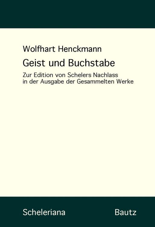 Produktbild: Geist und Buchstabe