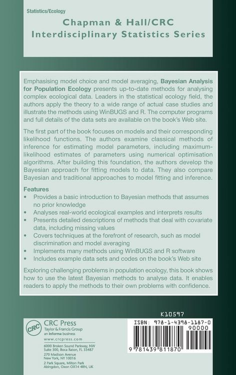Produktbild: Bayesian Analysis for Population Ecology