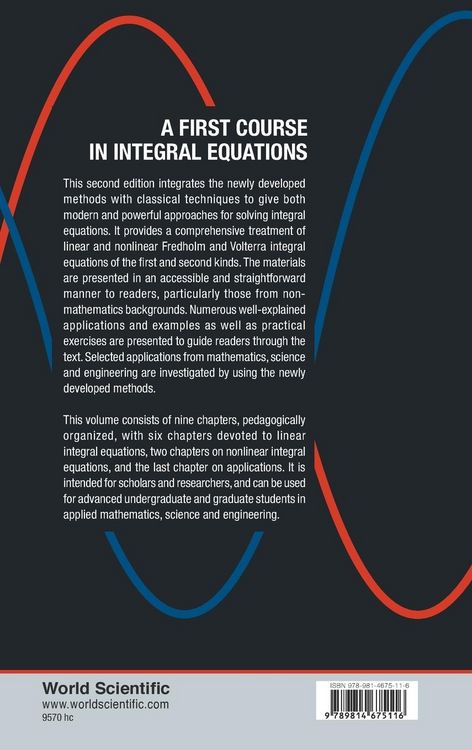 Produktbild: First Course Integ Equa (2nd Ed)