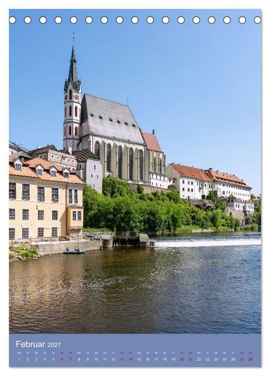 Produktbild: Zeitloses Cesky Krumlov. Zwischen Moldauschleifen und Schlosskulisse (Tischkalender 2027 DIN A5 hoch), CALVENDO Monatskalender