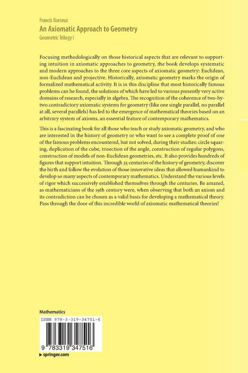 Produktbild: An Axiomatic Approach to Geometry