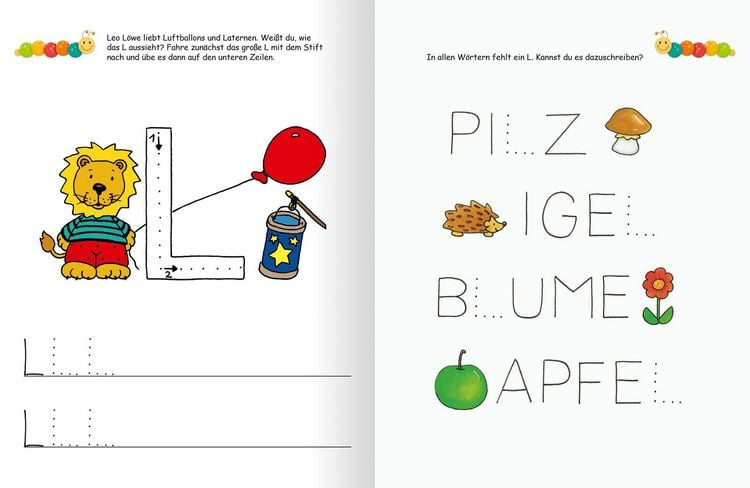 Produktbild: Lernraupe &ndash; Ruckzuck weggewischt! Erste Buchstaben