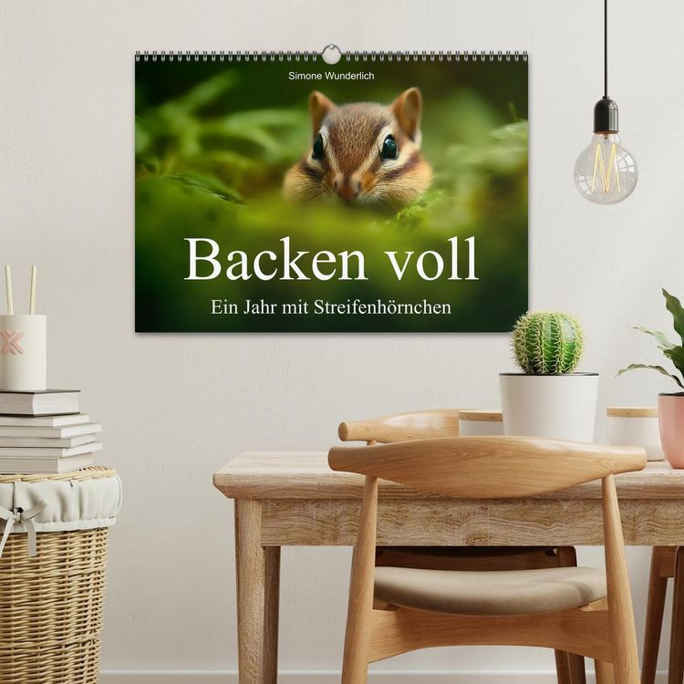 Produktbild: Backen voll - Ein Jahr mit Streifenh&ouml;rnchen (Wandkalender 2026 DIN A3 quer), CALVENDO Monatskalender