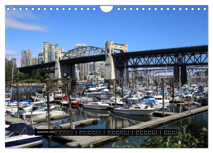 Produktbild: Vancouver - Tr&auml;umen zwischen Wolken und Meer (Wandkalender 2026 DIN A4 quer), CALVENDO Monatskalender