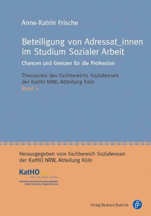 Produktbild: Beteiligung von Adressat_innen im Studium Sozialer Arbeit