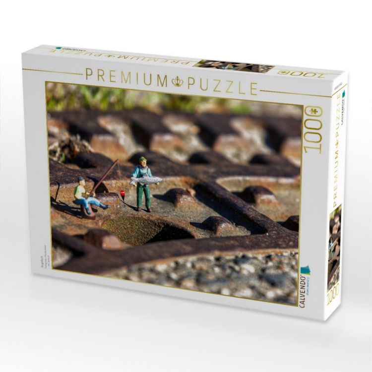 Produktbild: CALVENDO Puzzle Angelloch | 1000 Teile Lege-Gr&ouml;&szlig;e 64x48cm Foto-Puzzle f&uuml;r gl&uuml;ckliche Stunden