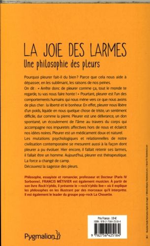 Produktbild: La joie des larmes : une philosophie des pleurs
