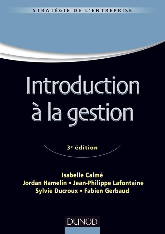 Produktbild: Introduction a Gestion 3e Editio