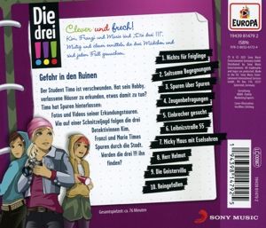 Produktbild: Die drei !!! - Gefahr in den Ruinen, 1 Audio-CD