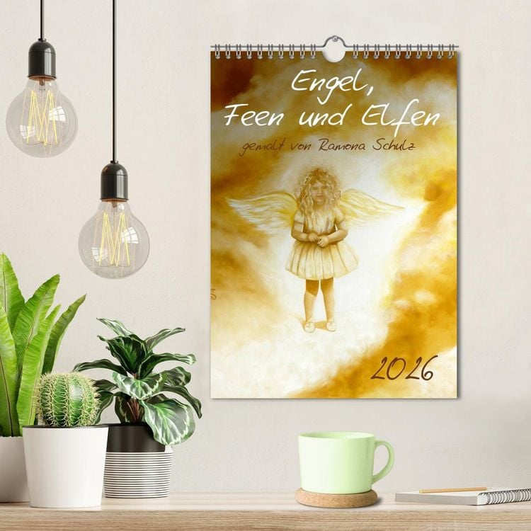 Produktbild: Engel, Feen und Elfen (Wandkalender 2026 DIN A4 hoch), CALVENDO Monatskalender