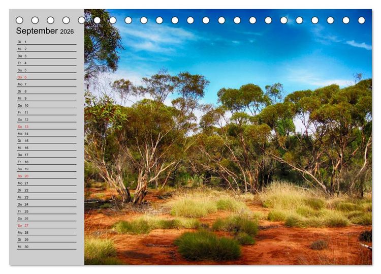 Produktbild: Australien. Impressionen (Tischkalender 2026 DIN A5 quer), CALVENDO Monatskalender