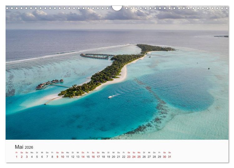 Produktbild: Malediven - Die sch&ouml;nsten Str&auml;nde der Welt. (Wandkalender 2026 DIN A3 quer), CALVENDO Monatskalender