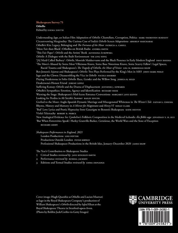 Produktbild: Shakespeare Survey 75