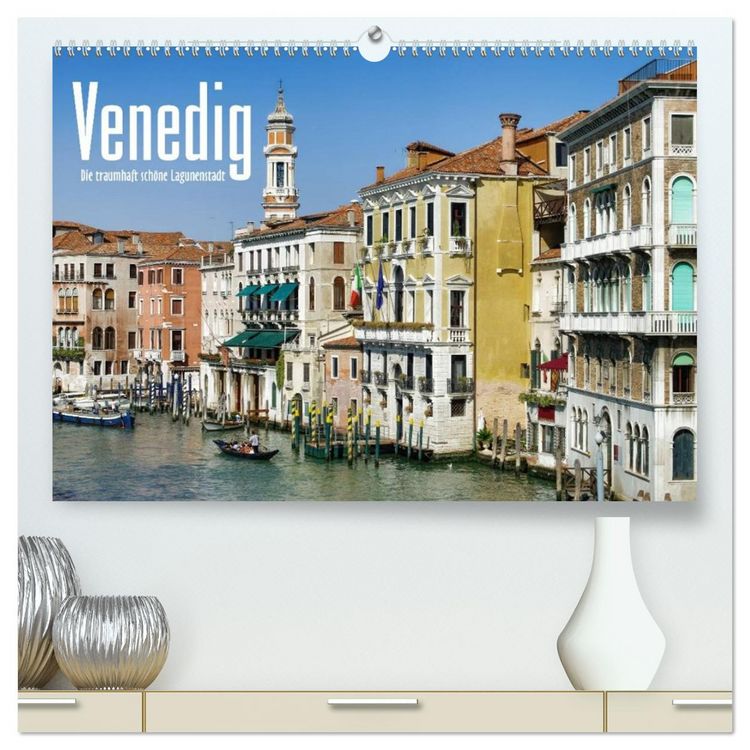 Produktbild: Venedig - Die traumhaft sch&ouml;ne Lagunenstadt (hochwertiger Premium Wandkalender 2026 DIN A2 quer), Kunstdruck in Hochglanz