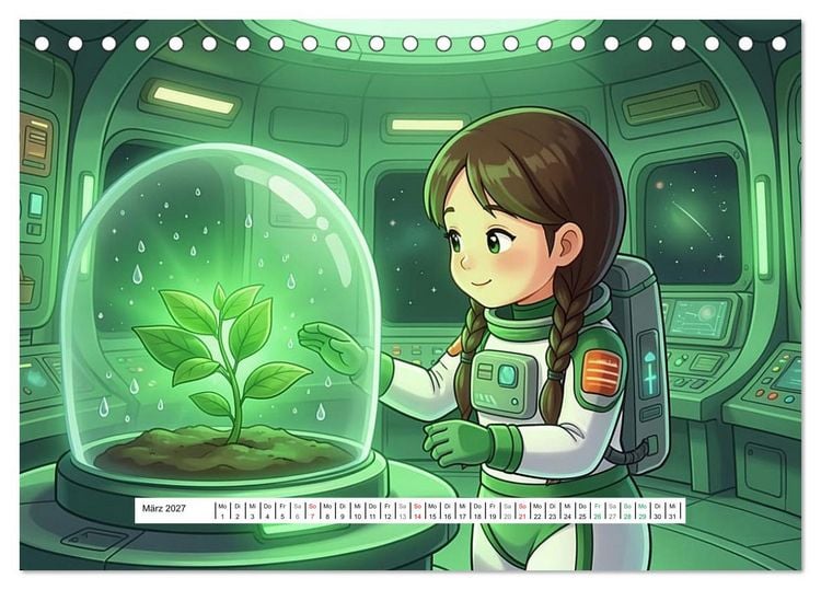 Produktbild: Kleine Astronauten (Tischkalender 2027 DIN A5 quer), CALVENDO Monatskalender
