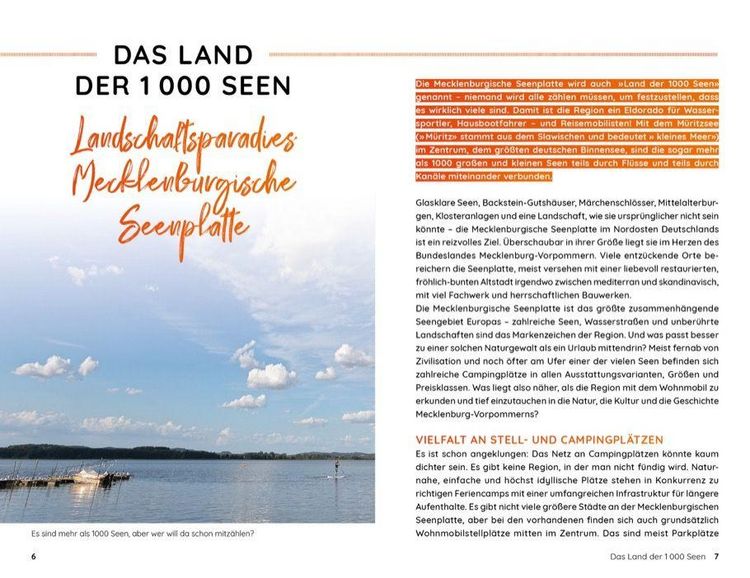 Produktbild: Wochenend und Wohnmobil - Kleine Auszeiten Mecklenburgische Seenplatte