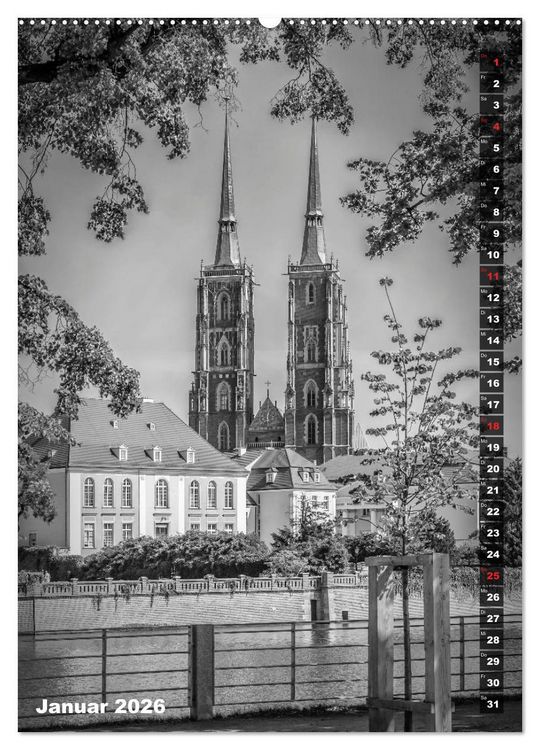 Produktbild: BRESLAU SCHWARZWEI&szlig; (Wandkalender 2026 DIN A2 hoch), CALVENDO Monatskalender