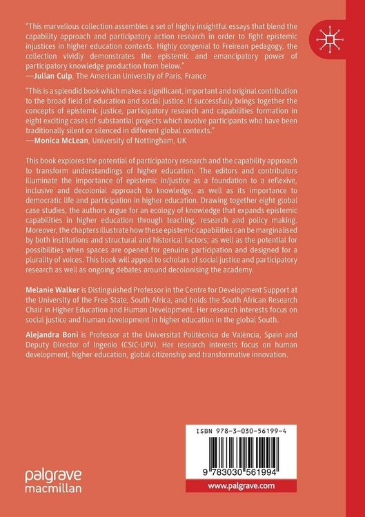 Produktbild: Participatory Research, Capabilities and Epistemic Justice