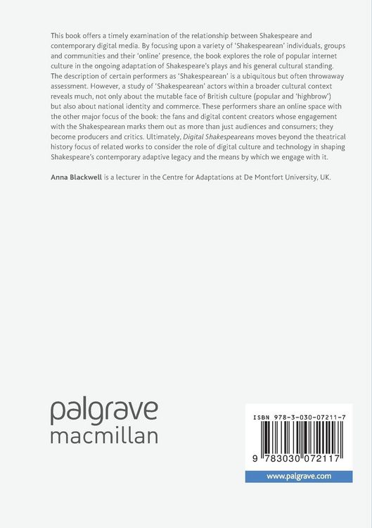 Produktbild: Shakespearean Celebrity in the Digital Age