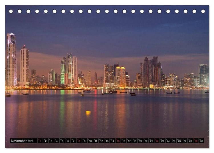 Produktbild: Panama Stadt (Tischkalender 2026 DIN A5 quer), CALVENDO Monatskalender