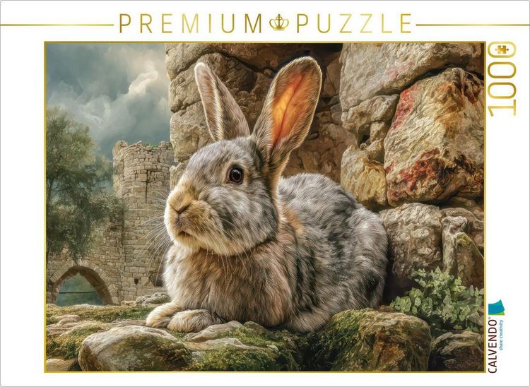 Produktbild: CALVENDO Puzzle Kaninchenportraits | 1000 Teile Lege-Gr&ouml;&szlig;e 64x48cm Foto-Puzzle f&uuml;r gl&uuml;ckliche Stunden